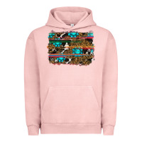 Pigment Salmon western background Urban Hoodie - RanaPortraitStore