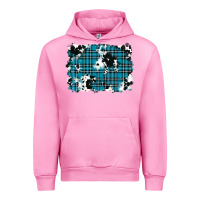 Fuchsia Pink winter plaid cowhide pattern background Urban Hoodie - RanaPortraitStore