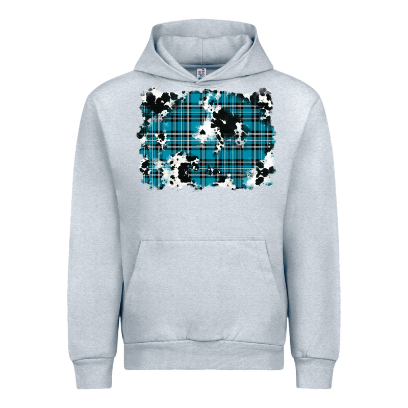 Winter Plaid Cowhide Pattern Background Urban Hoodie by RanaPortraitStore | Teevron