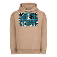 Pigment Burro winter plaid cowhide pattern background Urban Hoodie - RanaPortraitStore