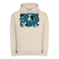 Pigment French Oak winter plaid cowhide pattern background Urban Hoodie - RanaPortraitStore