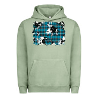 Pigment Oil Green winter plaid cowhide pattern background Urban Hoodie - RanaPortraitStore