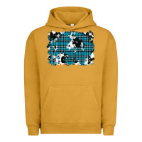 Pigment Peanut Butter winter plaid cowhide pattern background Urban Hoodie - RanaPortraitStore