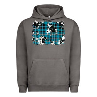 Pigment Tornado winter plaid cowhide pattern background Urban Hoodie - RanaPortraitStore