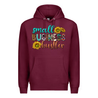Burgundy small business hustler Premium Hoodie - texasbilliewilder