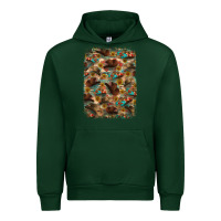 Forest Green western  background Urban Hoodie - RanaPortraitStore
