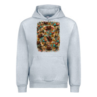 Heather Grey western  background Urban Hoodie - RanaPortraitStore