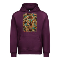 Mauve Wine western  background Urban Hoodie - RanaPortraitStore