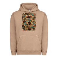 Pigment Burro western  background Urban Hoodie - RanaPortraitStore