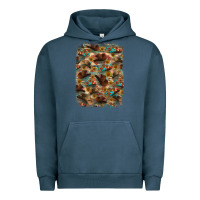 Pigment Midnight Navy western  background Urban Hoodie - RanaPortraitStore
