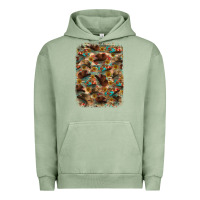 Pigment Oil Green western  background Urban Hoodie - RanaPortraitStore