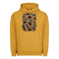 Pigment Peanut Butter western  background Urban Hoodie - RanaPortraitStore