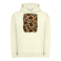Pigment Pistachio western  background Urban Hoodie - RanaPortraitStore