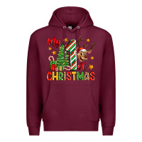 Burgundy my first christmas Premium Hoodie - Zillion Design Studio