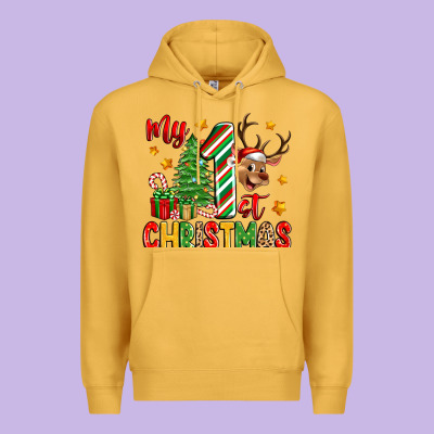 My First Christmas Premium Hoodie Designed By Zillion Design Studio