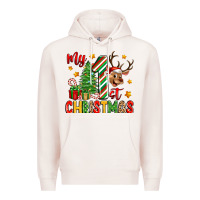 Pale Pink my first christmas Premium Hoodie - Zillion Design Studio