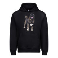 Black American akita Urban Hoodie - RanaPortraitStore
