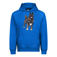 Cobalt American akita Urban Hoodie - RanaPortraitStore