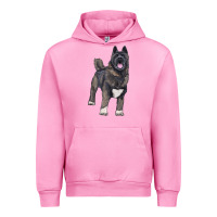 Fuchsia Pink American akita Urban Hoodie - RanaPortraitStore