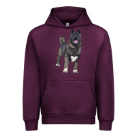 Mauve Wine American akita Urban Hoodie - RanaPortraitStore