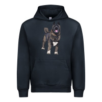 Navy American akita Urban Hoodie - RanaPortraitStore