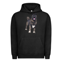 Pigment Black American akita Urban Hoodie - RanaPortraitStore