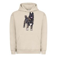 Pigment French Oak American akita Urban Hoodie - RanaPortraitStore