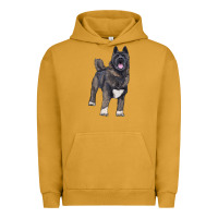 Pigment Peanut Butter American akita Urban Hoodie - RanaPortraitStore