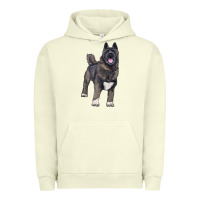 Pigment Pistachio American akita Urban Hoodie - RanaPortraitStore