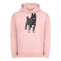 Pigment Salmon American akita Urban Hoodie - RanaPortraitStore