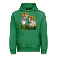Emerald baby goats Urban Hoodie - RanaPortraitStore