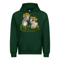 Forest Green baby goats Urban Hoodie - RanaPortraitStore