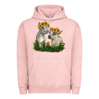 Pigment Salmon baby goats Urban Hoodie - RanaPortraitStore