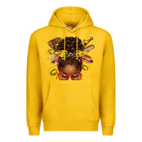 Lemon softball afro messy bun Premium Hoodie - texasbilliewilder