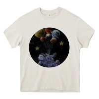 Cream Space Travel Heavy Core Tee - Bettercallsaul