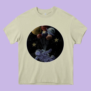 Space Travel Heavy Core Tee Designed By Bettercallsaul