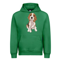Emerald beagle Urban Hoodie - RanaPortraitStore