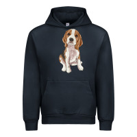 Navy beagle Urban Hoodie - RanaPortraitStore
