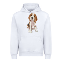 White beagle Urban Hoodie - RanaPortraitStore