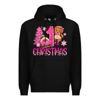 Black 1st christmas gingerbread girl Premium Hoodie - Zillion Design Studio
