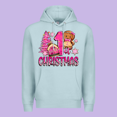 1st Christmas Gingerbread Girl Premium Hoodie Designed By Zillion Design Studio