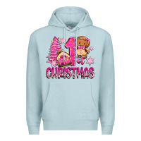 Blue Mist 1st christmas gingerbread girl Premium Hoodie - Zillion Design Studio