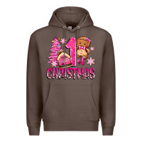 Coffee 1st christmas gingerbread girl Premium Hoodie - Zillion Design Studio