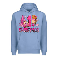 Colony Blue 1st christmas gingerbread girl Premium Hoodie - Zillion Design Studio