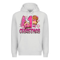 Dove Grey 1st christmas gingerbread girl Premium Hoodie - Zillion Design Studio