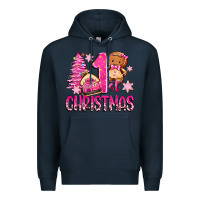 Navy 1st christmas gingerbread girl Premium Hoodie - Zillion Design Studio