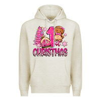 Oatmeal Heather 1st christmas gingerbread girl Premium Hoodie - Zillion Design Studio