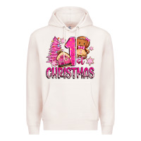 Pale Pink 1st christmas gingerbread girl Premium Hoodie - Zillion Design Studio