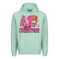 Seafoam 1st christmas gingerbread girl Premium Hoodie - Zillion Design Studio