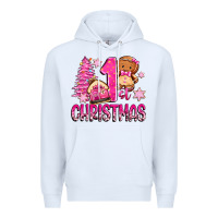 White 1st christmas gingerbread girl Premium Hoodie - Zillion Design Studio